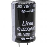 Конденсатор 2200 UF 63V 105*C 25*30 Liron
