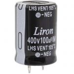 Конденсатор 100 UF 400V 105*C 22*30 Liron
