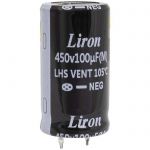 Конденсатор 100 UF 450V 105*C 22*40 Liron