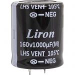 Конденсатор 1000 UF 160V 105*C 25*45 Liron