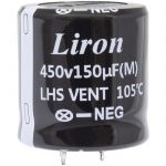 Конденсатор 150 UF 450V 105*C 30*30 Liron