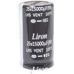 Конденсатор 15000 UF 25V 105*C 25*45 Liron