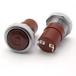 Кнопочный переключатель К1-2 ф20 красный (аналог)