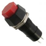 Кнопочный переключатель PBS-14B off-(on) красный