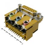 Разъем DB 15F+3 audio 3.5 mm stereo
