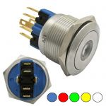 Кнопка антивандальная GQ22-11D/Y  on-(off)+off-(on)