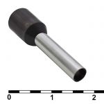 Кабельный наконечник DN04012 black (2.8x12mm)